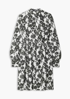 Jason Wu - Floral-print silk crepe de chine mini dress - Black - US 0