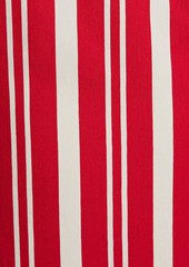 Jason Wu - Pleated striped crepe midi dress - Red - US 2