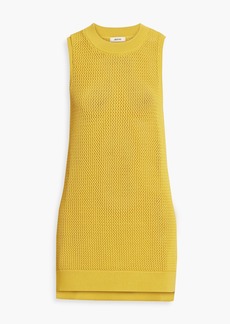 Jason Wu - Pointelle-knit tunic - Yellow - M
