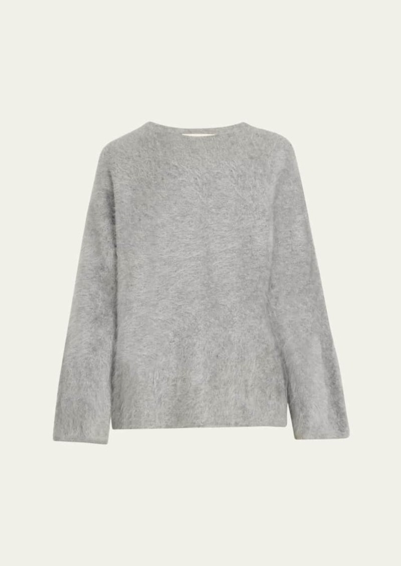 Jason Wu Collection Brushed Cashmere Knit Crewneck Sweater