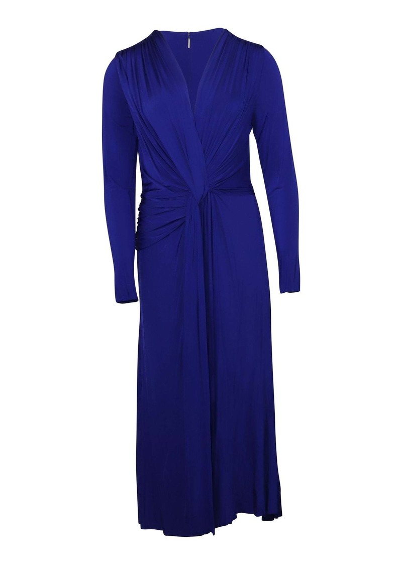 Jason Wu Collection Butterfly Twist Drape Dress in Blue Viscose