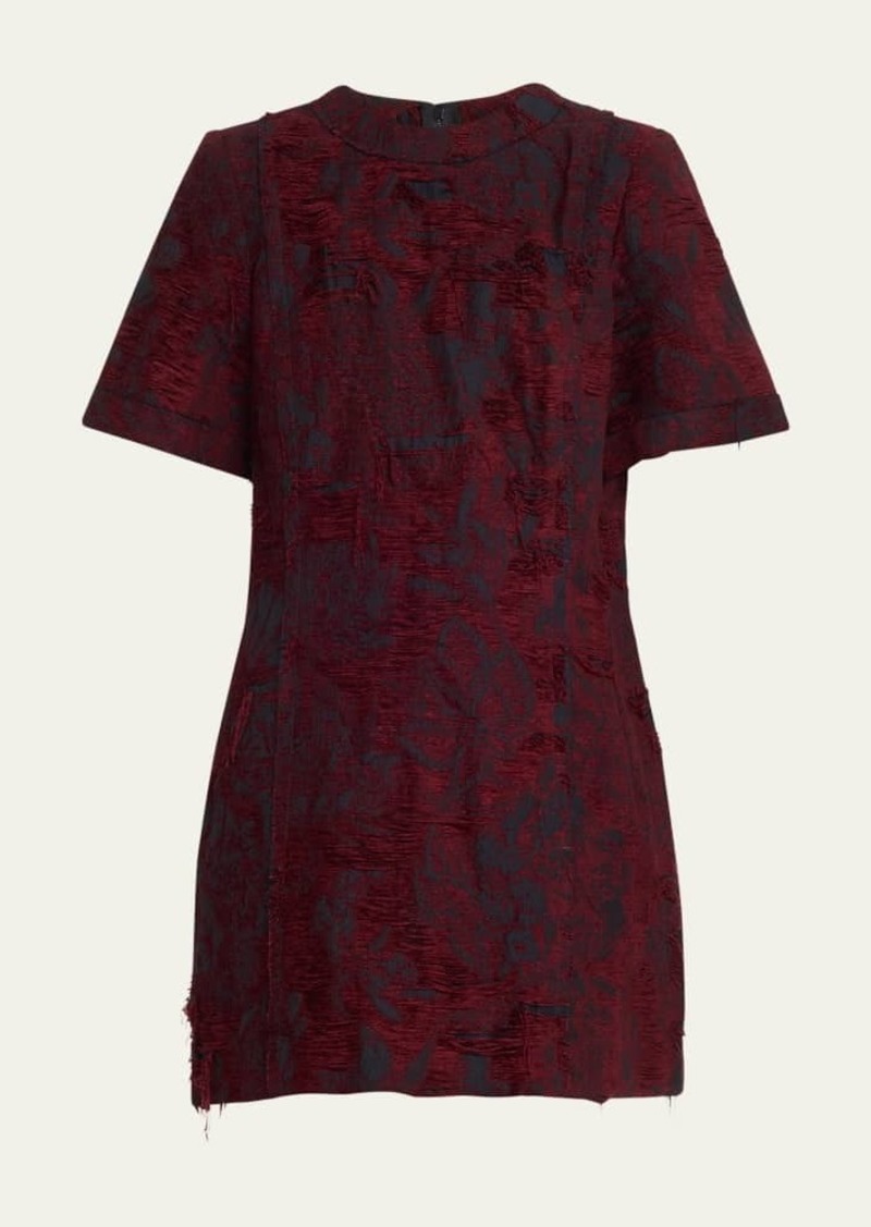 Jason Wu Collection Chenille Jacquard Mini Shift Dress