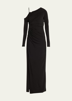Jason Wu Collection Cold-Shoulder Ruched Jersey Dress