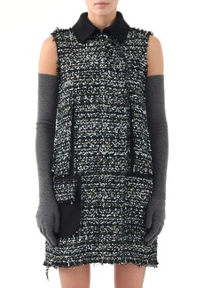 Jason Wu Collection Collared Tweed Mini Shift Dress