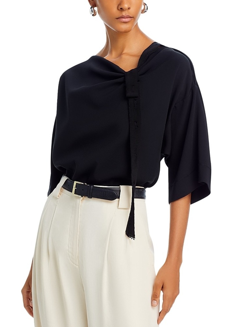 Jason Wu Collection Draped Boatneck Top