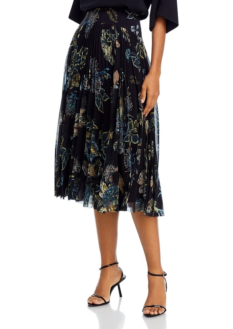 Jason Wu Collection Forest Floral Pleated Skirt