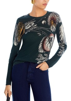Jason Wu Collection Merino Wool Floral Sweater