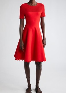 Jason Wu Collection Mixed Media Cotton Fit & Flare Dress