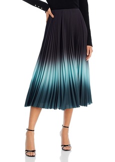 Jason Wu Collection Pleated Dip Dye Midi Skirt