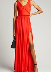Jason Wu Collection Plisse Jersey Sleeveless Gown