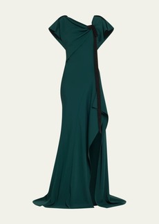 Jason Wu Collection Ruched Fluid Crepe Gown