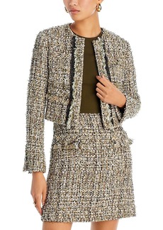 Jason Wu Collection Textured Tweed Crop Jacket