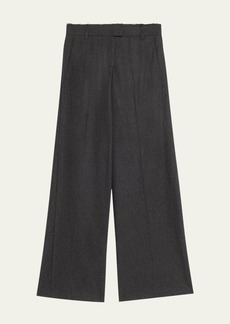 Jason Wu Collection Wide Leg Wool Crepe Low Waist Pants