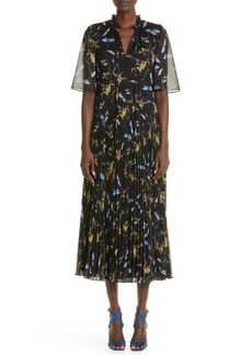 Jason Wu Collection Floral Pleated Dress