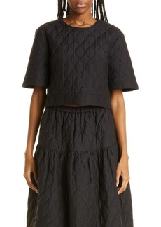 JASON WU Quilted Crop Top