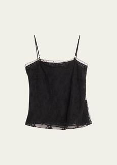 Jason Wu Square-Neck Embroidered Lace Cami