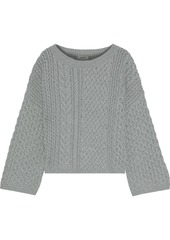 Jason Wu Woman Cable-knit Cotton-blend Sweater Gray