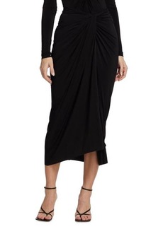 Jason Wu Knot Draped Midi Skirt