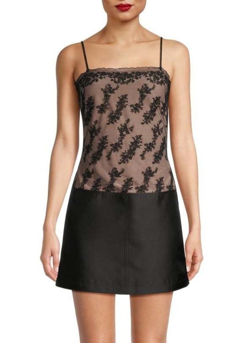 Jason Wu Lace & Satin Mini Dress