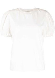 Jason Wu lace puffy-sleeved T-shirt