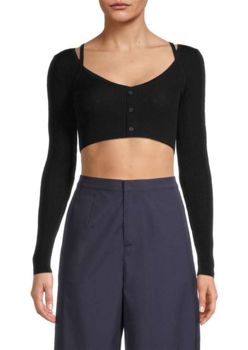 Jason Wu Merino Wool Crop Top