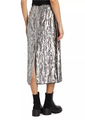 Jason Wu Metallic Jacquard Midi-Skirt