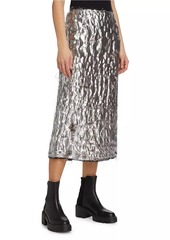 Jason Wu Metallic Jacquard Midi-Skirt