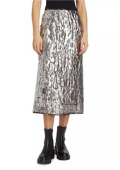 Jason Wu Metallic Jacquard Midi-Skirt