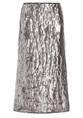 Jason Wu Metallic Jacquard Midi-Skirt