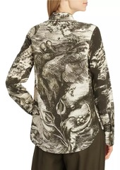 Jason Wu Oceanscape Print Silk Shirt