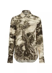 Jason Wu Oceanscape Print Silk Shirt