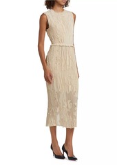 Jason Wu Pleated Fil Coupe Sheath Dress