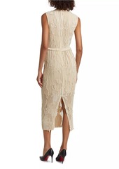 Jason Wu Pleated Fil Coupe Sheath Dress