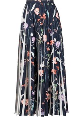 Jason Wu pleated floral-print skirt