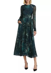 Jason Wu Printed Chiffon Maxi Dress