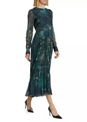 Jason Wu Printed Chiffon Maxi Dress