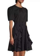 Jason Wu Ruffled Cotton-Blend Minidress