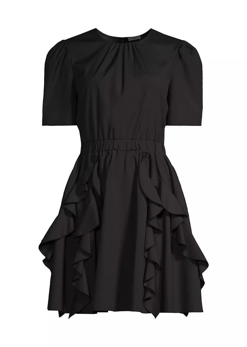 Jason Wu Ruffled Cotton-Blend Minidress