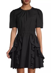 Jason Wu Ruffled Cotton-Blend Minidress