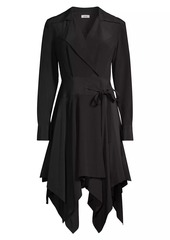 Jason Wu Silk Handkerchief Hem Shirtdress