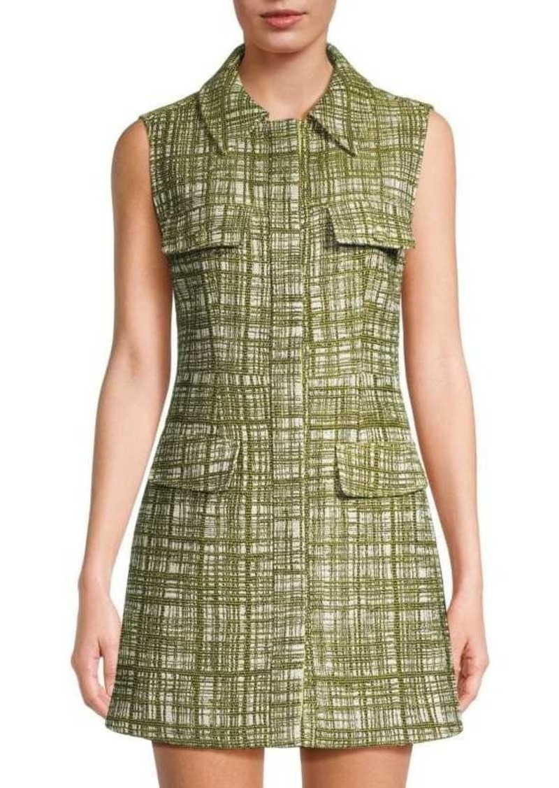 Jason Wu Sleeveless Tweed A-Line Mini Dress