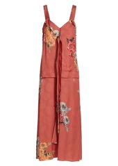 Jason Wu Snakeskin Jacquard Silk Day Dress