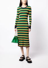 Jason Wu stripe-pattern knitted dress