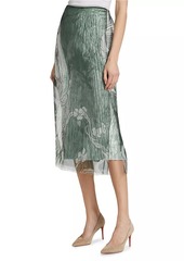 Jason Wu Tree-Print Organza Skirt