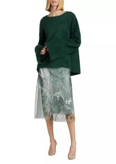 Jason Wu Tree-Print Organza Skirt