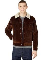 corduroy jacket with sherpa collar