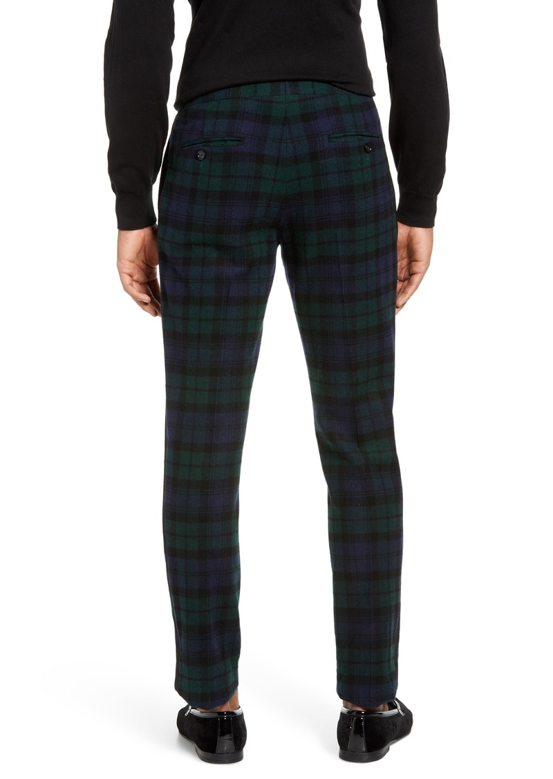 tartan tuxedo pants