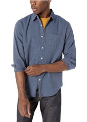 J.Crew Mercantile Men's Classic-fit Long-Sleeve Indigo Fine Stripe Shirt ()