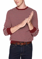 J.Crew Mercantile Men's Cotton Pique Striped Crewneck Sweater  L