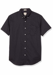 J.Crew Mercantile Men's Short Sleeve Slub Shirt in Lawn Dot  XS